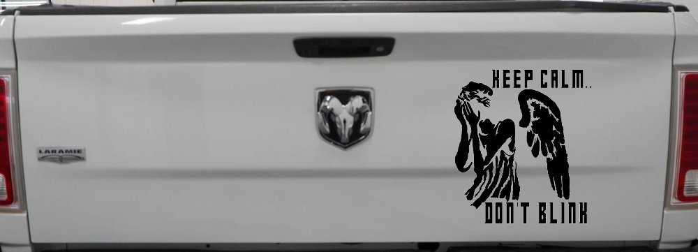 Doctor Who Keep Calm Dont Blink Weeping Angels Sci Fi Car or Truck Window Decal Sticker