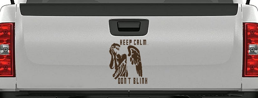 Doctor Who Keep Calm Dont Blink Weeping Angels Sci Fi Car or Truck Window Decal Sticker