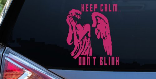 Doctor Who Keep Calm Dont Blink Weeping Angels Sci Fi Car or Truck Window Decal Sticker