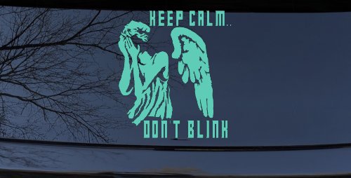 Doctor Who Keep Calm Dont Blink Weeping Angels Sci Fi Car or Truck Window Decal Sticker