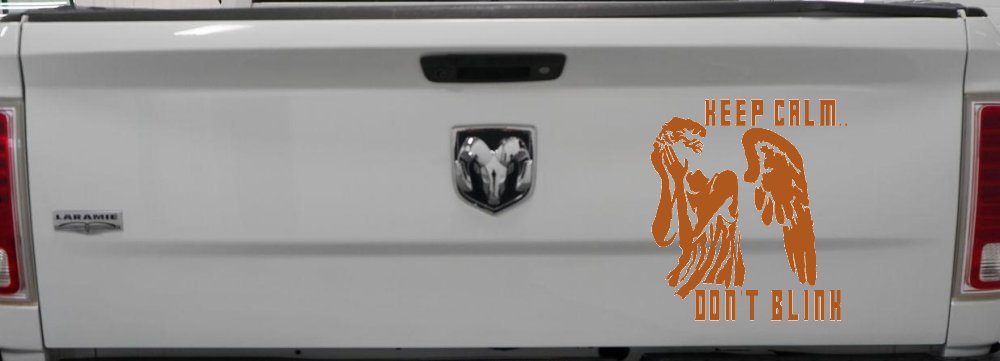 Doctor Who Keep Calm Dont Blink Weeping Angels Sci Fi Car or Truck Window Decal Sticker