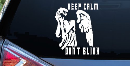 Doctor Who Keep Calm Dont Blink Weeping Angels Sci Fi Car or Truck Window Decal Sticker