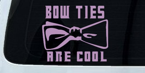 Doctor Who Bow Ties Are Cool Sci Fi Car or Truck Window Decal Sticker (Lilac)