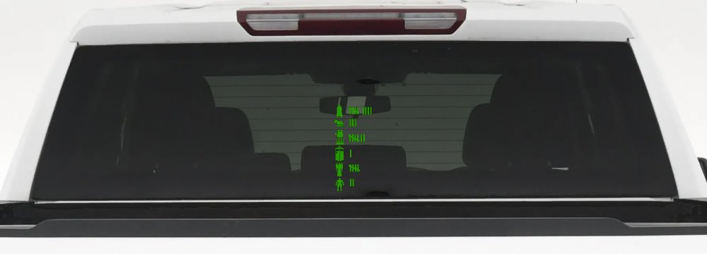 Doctor Who Keeping Count Sci Fi Car or Truck Window Decal Sticker (Lime)