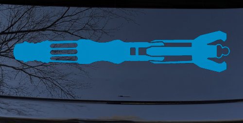 Doctor Who Sonic Screwdriver Sci Fi Car or Truck Window Decal Sticker (Blue)