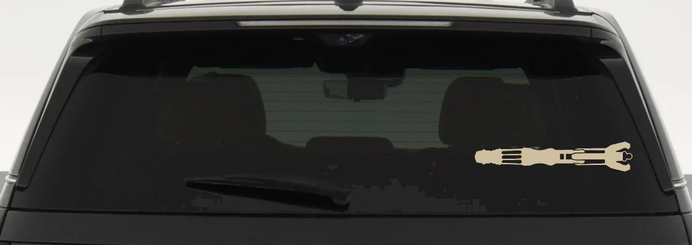 Doctor Who Sonic Screwdriver Sci Fi Car or Truck Window Decal Sticker (Desert Sand)