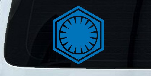First Order Emblem Solid Sci Fi Car or Truck Window Decal Sticker