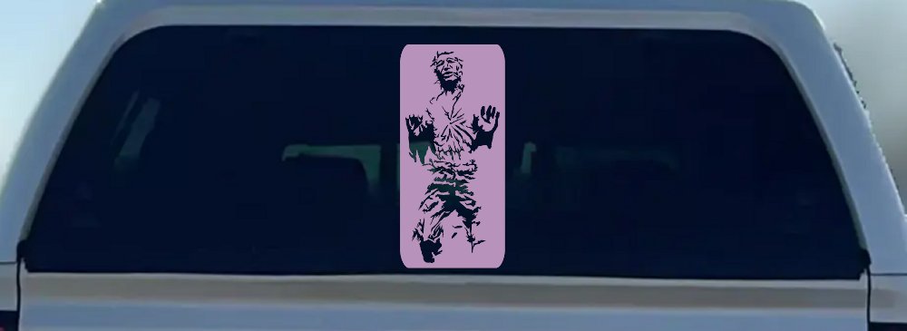Star Wars Han Solo In Carbonite  Sci Fi Car or Truck Window Decal Sticker