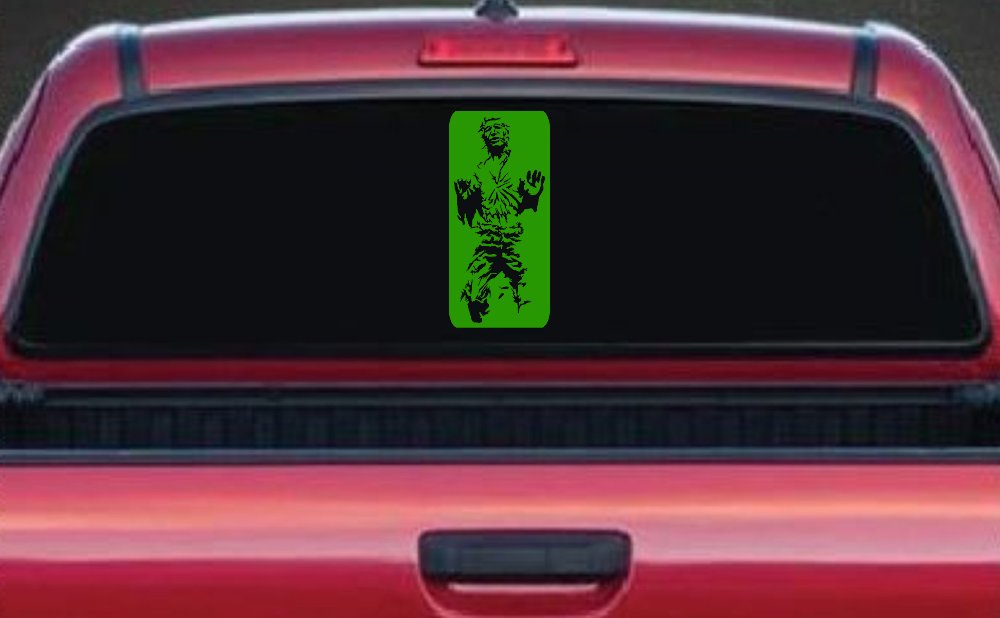 Star Wars Han Solo In Carbonite  Sci Fi Car or Truck Window Decal Sticker