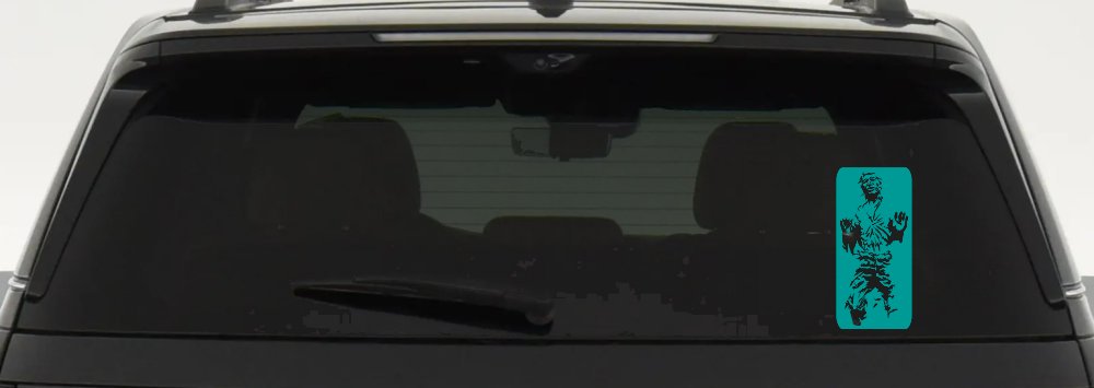Star Wars Han Solo In Carbonite  Sci Fi Car or Truck Window Decal Sticker