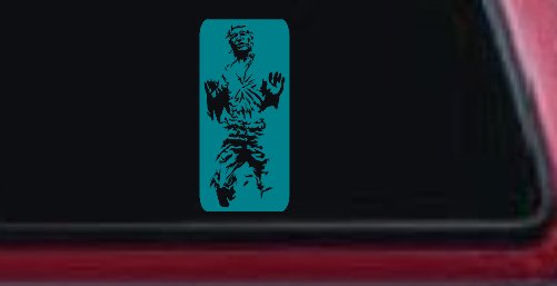 Star Wars Han Solo In Carbonite  Sci Fi Car or Truck Window Decal Sticker