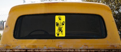 Star Wars Han Solo In Carbonite  Sci Fi Car or Truck Window Decal Sticker