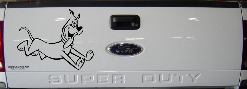 Jetsons Astro Dog Cartoons Car or Truck Window Decal Sticker (Black)