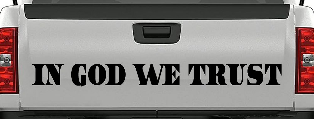 In God We Trust Christian Car or Truck Window Decal Sticker