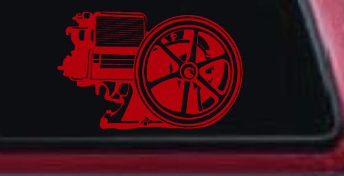 Hit And Miss Engine Car or Truck Window Decal Sticker