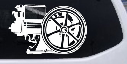 Hit And Miss Engine Car or Truck Window Decal Sticker
