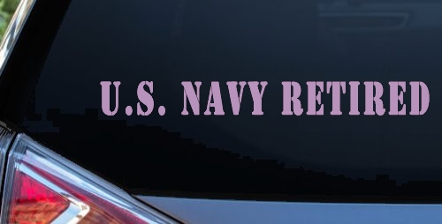 U S Navy Retired Military Car or Truck Window Decal Sticker