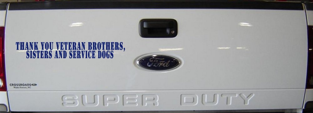Thank You Veteran Brothers Sisters And Service Dogs Military Car or Truck Window Decal Sticker