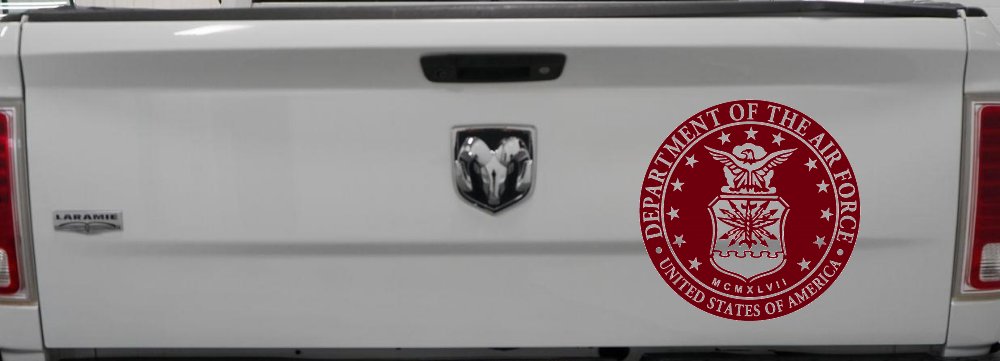 Department Of The Air Force Seal Military Car or Truck Window Decal Sticker