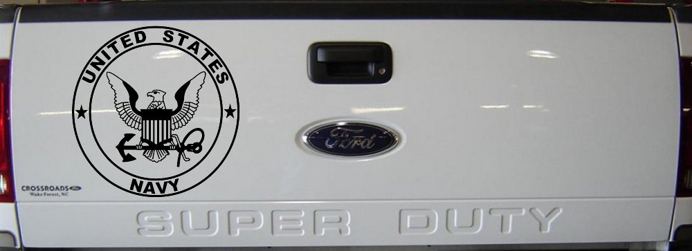 United States Navy Seal Military Car or Truck Window Decal Sticker (Black)