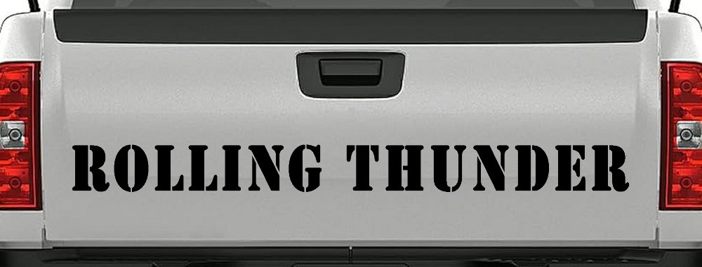 Rolling Thunder Biker Car or Truck Window Decal Sticker
