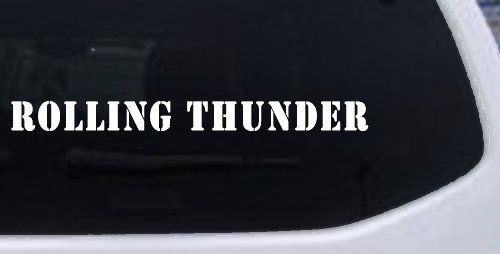 Rolling Thunder Biker Car or Truck Window Decal Sticker