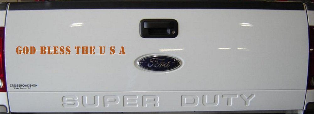 God Bless The USA Christian Car or Truck Window Decal Sticker (Nut Brown)