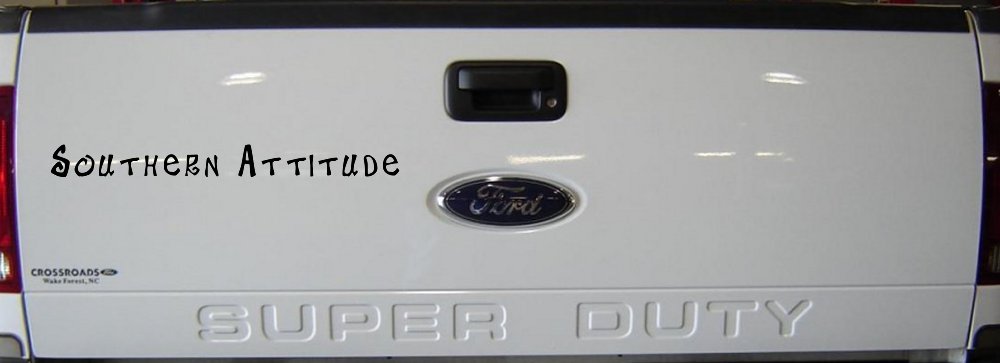 Southern Attitude Country Car or Truck Window Vinyl Decal Sticker (Black)