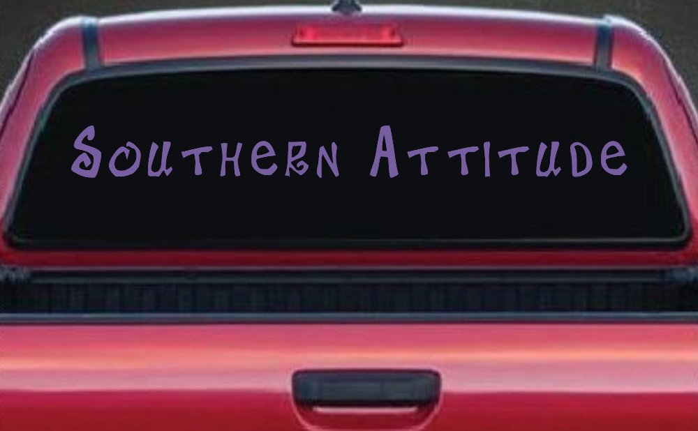 Southern Attitude Country Car or Truck Window Decal Sticker