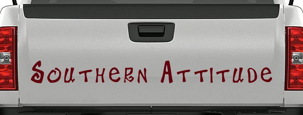 Southern Attitude Country Car or Truck Window Decal Sticker