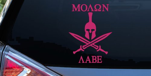 Spartan Helmet Molon Labe come and take them Car or Truck Window Decal Sticker