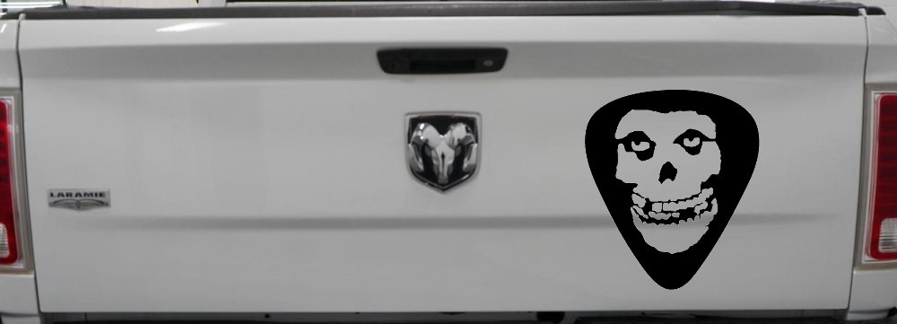 Crimson Ghost Guitar Pick Music Car or Truck Window Decal Sticker