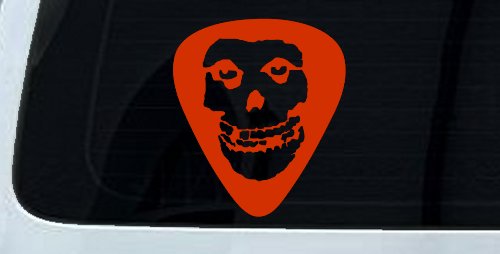 Crimson Ghost Guitar Pick Music Car or Truck Window Decal Sticker