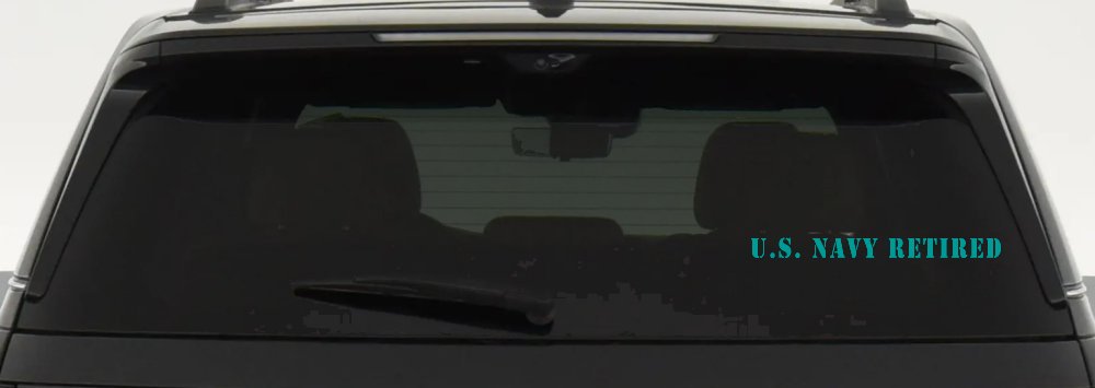U S Navy Retired Military Car or Truck Window Decal Sticker