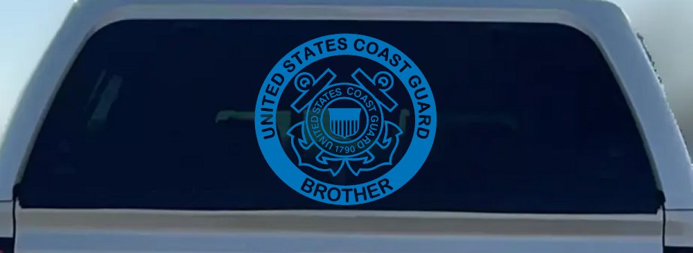 United States Coast Guard Brother Military Car or Truck Window Decal Sticker