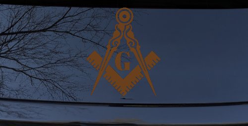 Freemason Masonic Square and Compass Other Car or Truck Window Decal Sticker