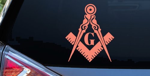 Freemason Masonic Square and Compass Other Car or Truck Window Decal Sticker