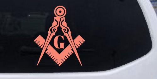 Freemason Masonic Square and Compass Other Car or Truck Window Decal Sticker