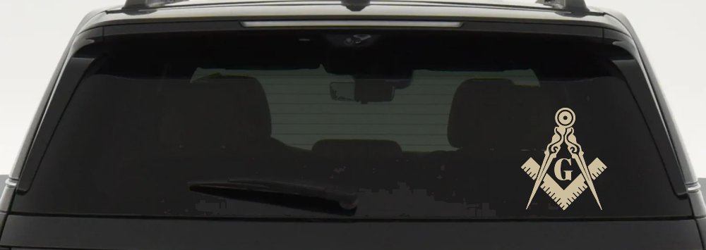 Freemason Masonic Square and Compass Other Car or Truck Window Decal Sticker