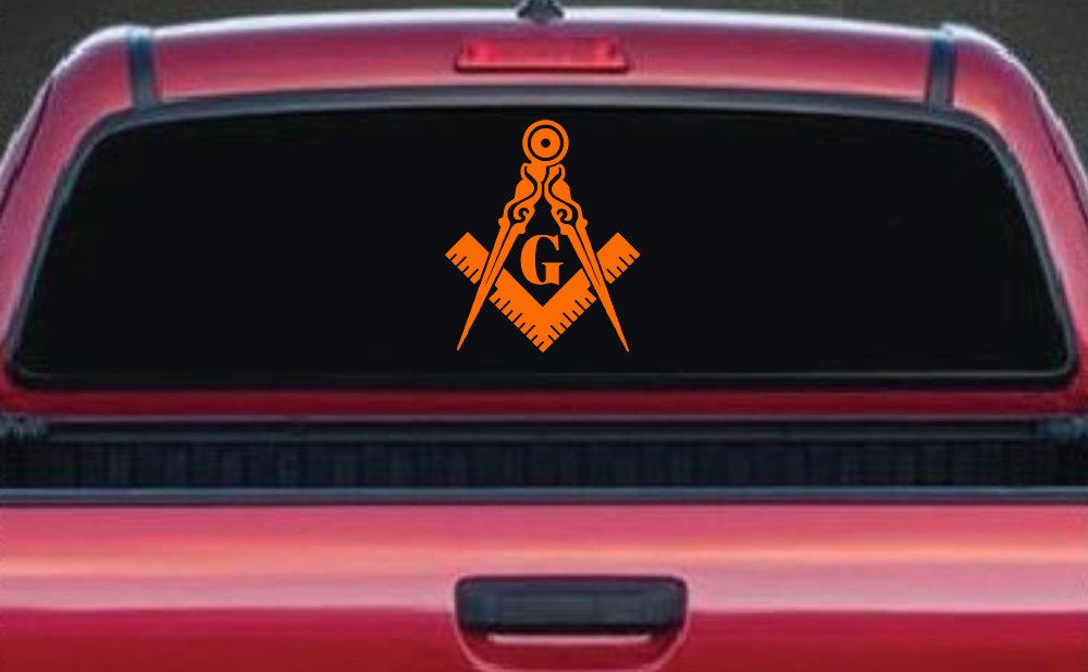 Freemason Masonic Square and Compass Other Car or Truck Window Decal Sticker