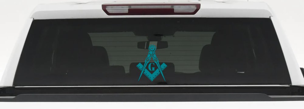 Freemason Masonic Square and Compass Other Car or Truck Window Decal Sticker