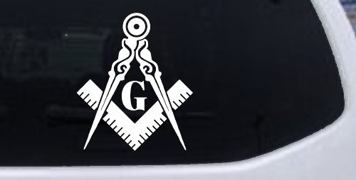 Freemason Masonic Square and Compass Other Car or Truck Window Decal Sticker