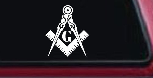 Freemason Masonic Square and Compass Other Car or Truck Window Decal Sticker
