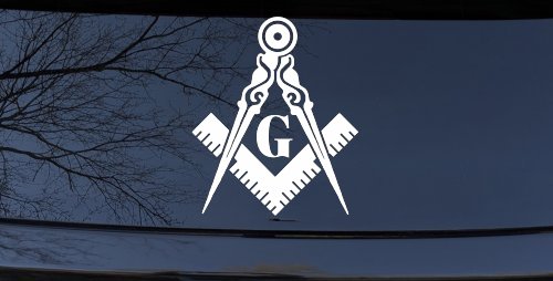 Freemason Masonic Square and Compass Other Car or Truck Window Decal Sticker