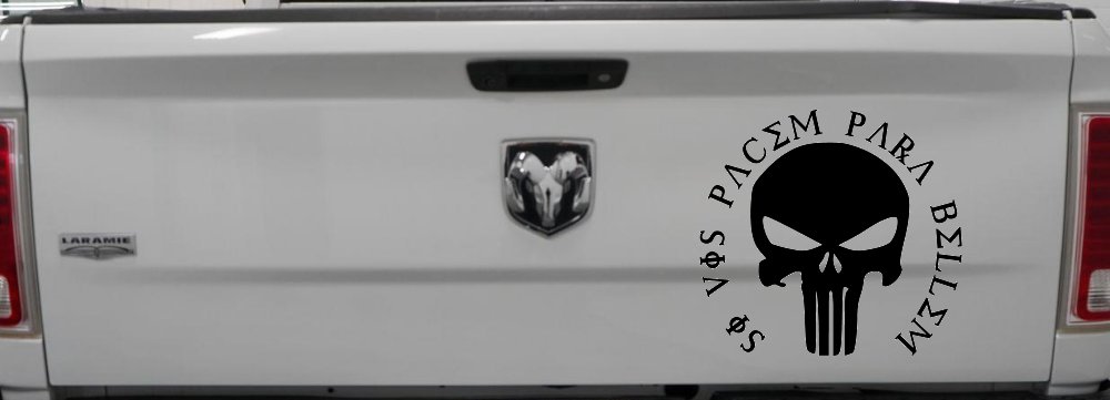 Punisher Skull Si Vis Pacem Para Bellem If You Want Peace Prepare For War Skulls Car or Truck Window Decal Sticker
