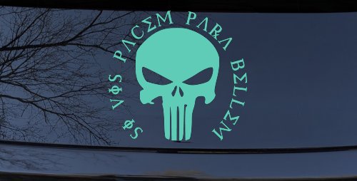 Punisher Skull Si Vis Pacem Para Bellem If You Want Peace Prepare For War Skulls Car or Truck Window Decal Sticker