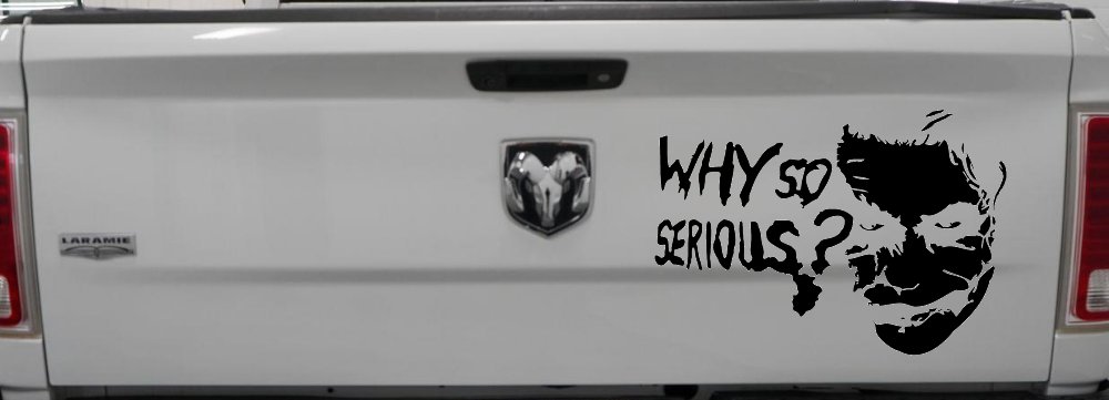 Why So Serious Funny Car or Truck Window Decal Sticker