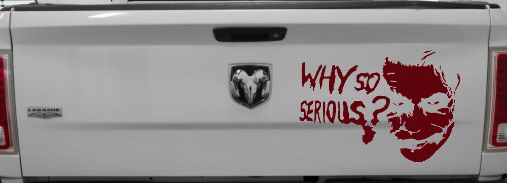 Why So Serious Funny Car or Truck Window Decal Sticker