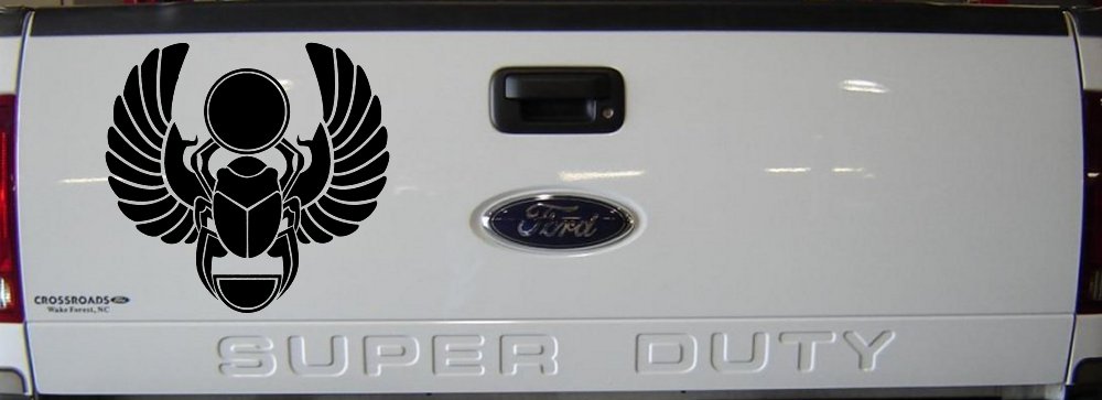 Egyptian Scarab Beetle Car or Truck Window Decal Sticker