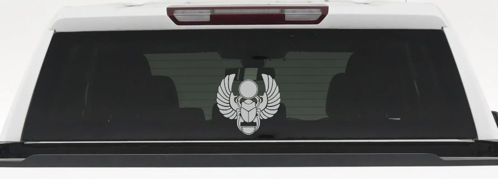 Egyptian Scarab Beetle Car or Truck Window Decal Sticker